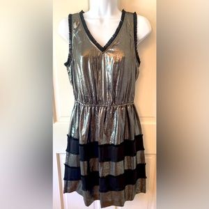 BCBG black and silver dress